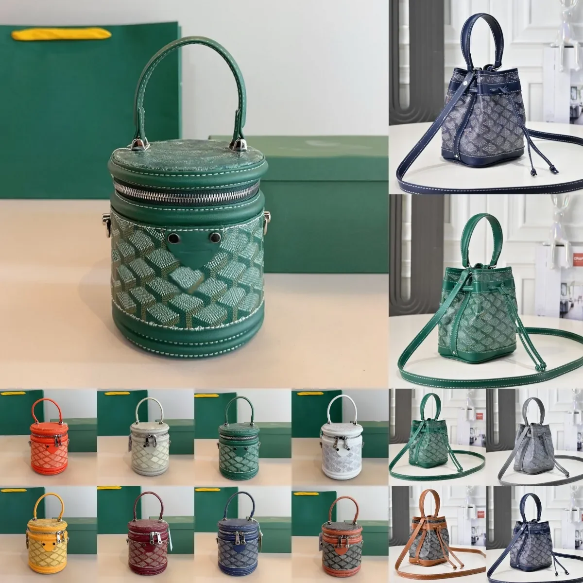 

2026 goyaredbag PETIT FLOT bucket bag Crossbody Purse Designer Fashionable Drawstring Bucket Versatile Western Style Single Shou
