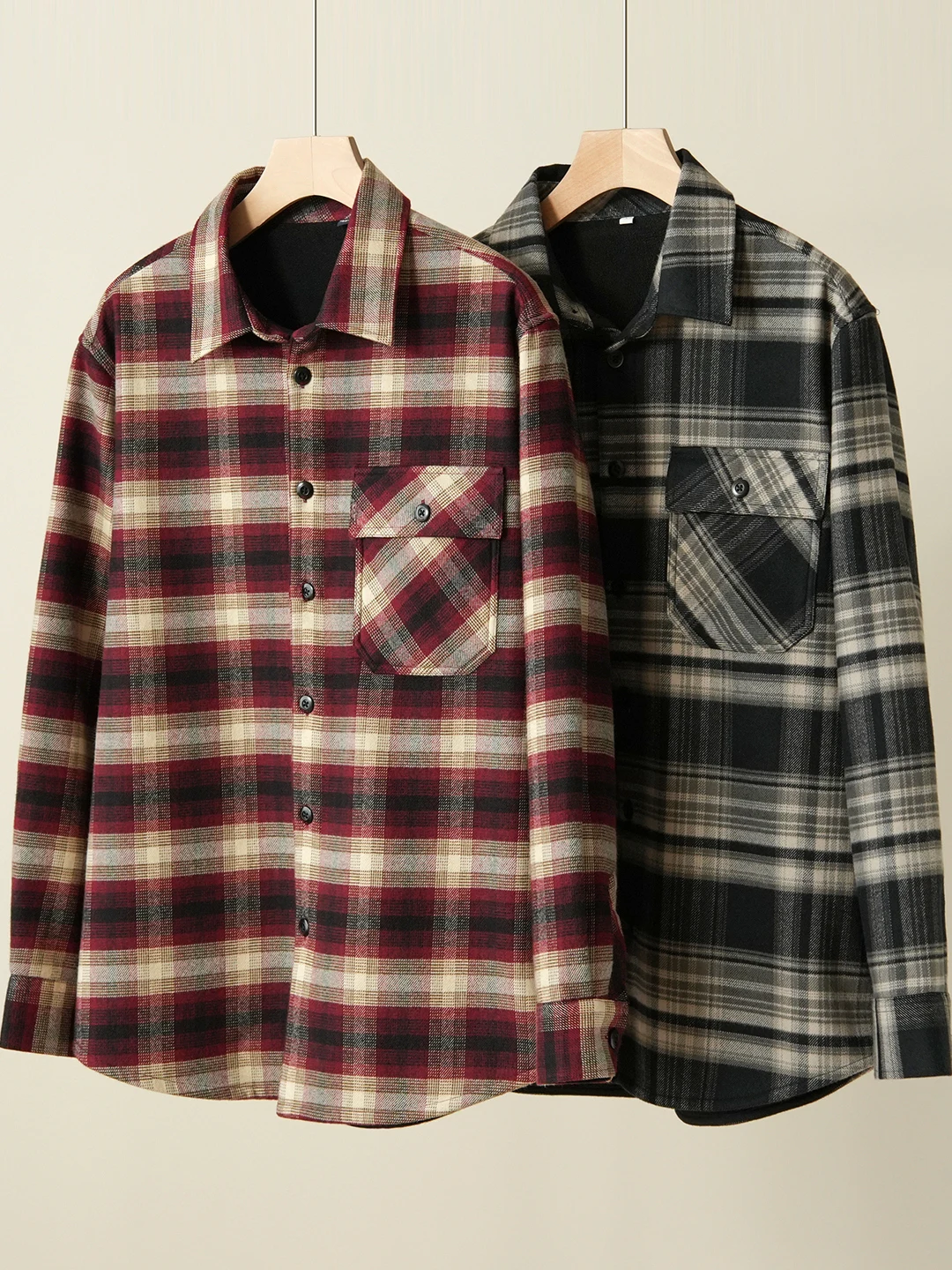 

Fce Lined Men's Warm Orlon Cardigan irt Casual Versatile Autumn Winter Sle Stand Fit Long Sve Button up