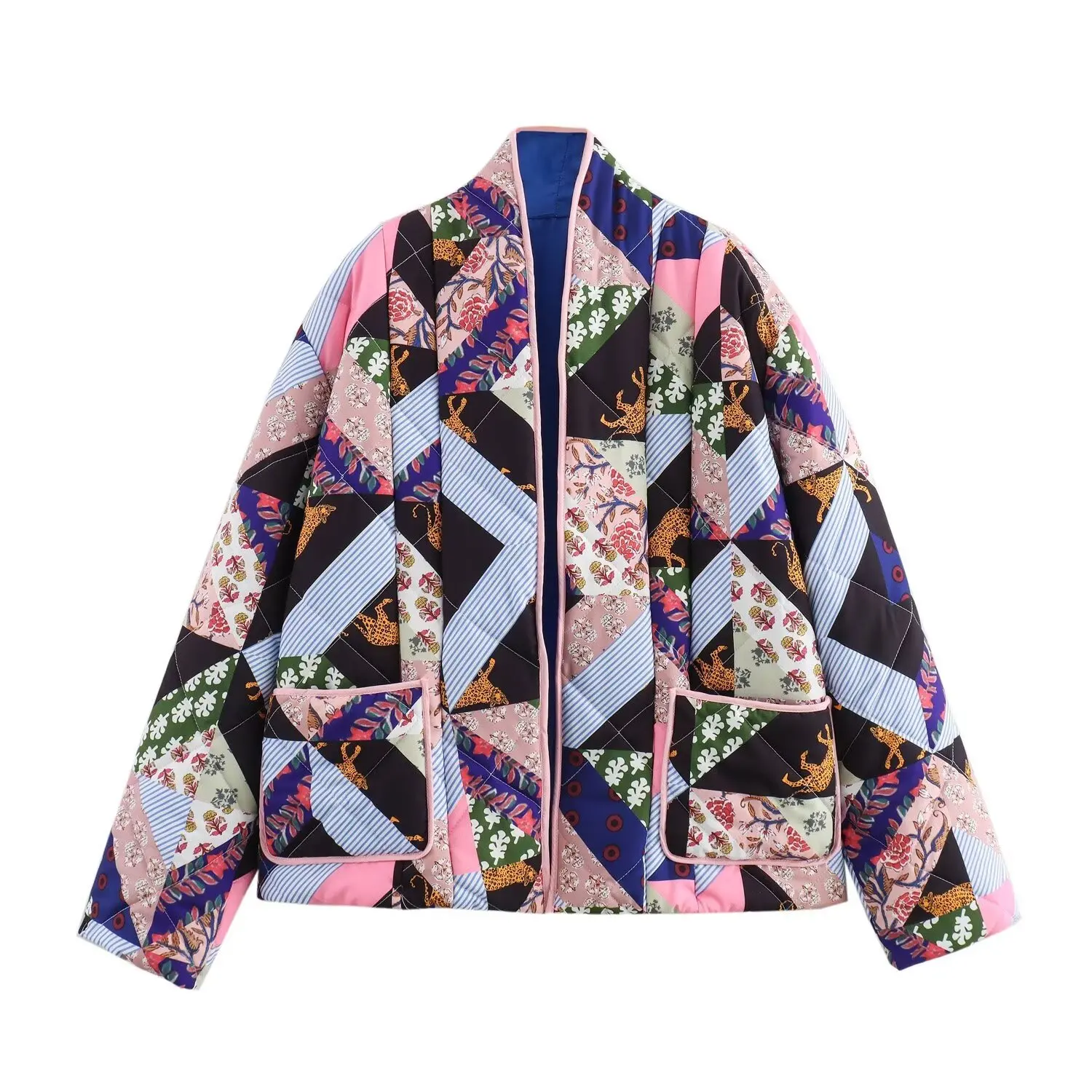 

New Women's Clothing European And American Style Fashion Casual Printing Loose Versatile Cotton Jacket