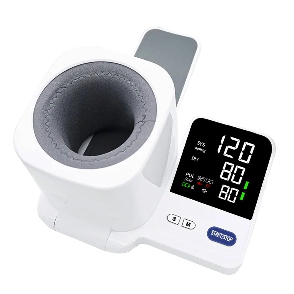 Monitores de presión arterial para uso doméstico, máquina de presión arterial, parte superior del brazo con manguito ancho grande, máquina BP Digital automática