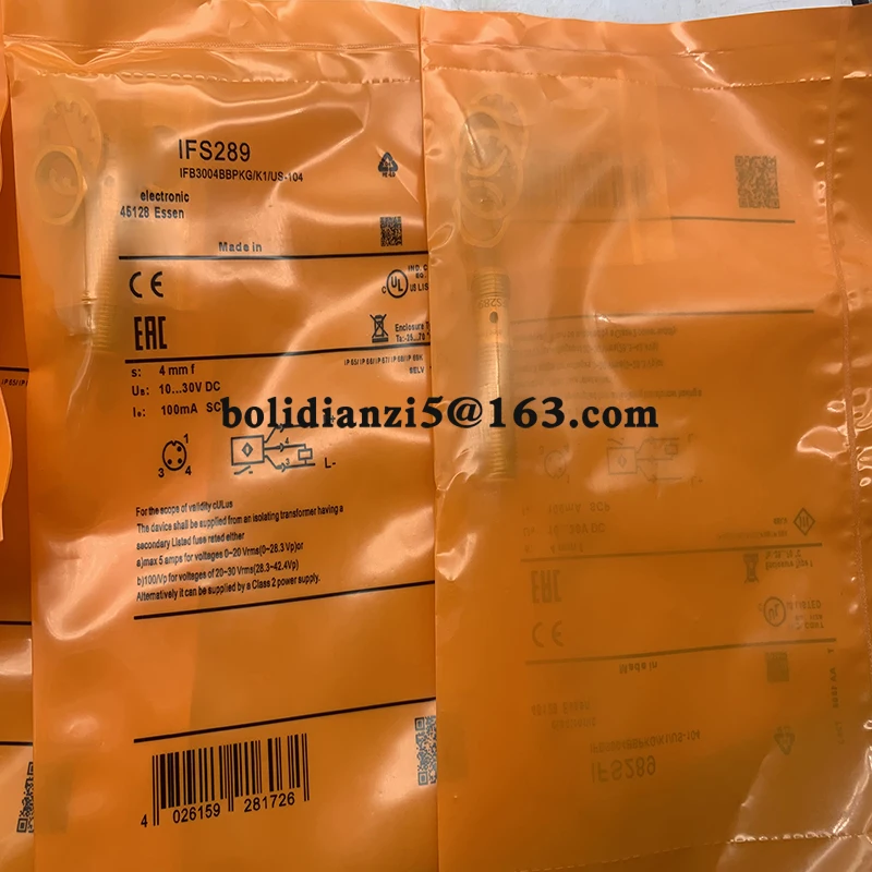 Novo interruptor do sensor de proximidade, em estoque, IFS274, IFS280, IFS281, IFS282, IFS283