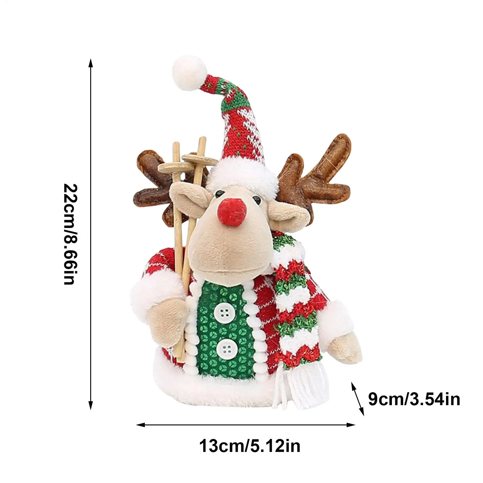 Natal de pelúcia decorativo papai noel boneco de neve elk mesa boneca de pelúcia boneca de natal para estudo manto quarto penteadeira