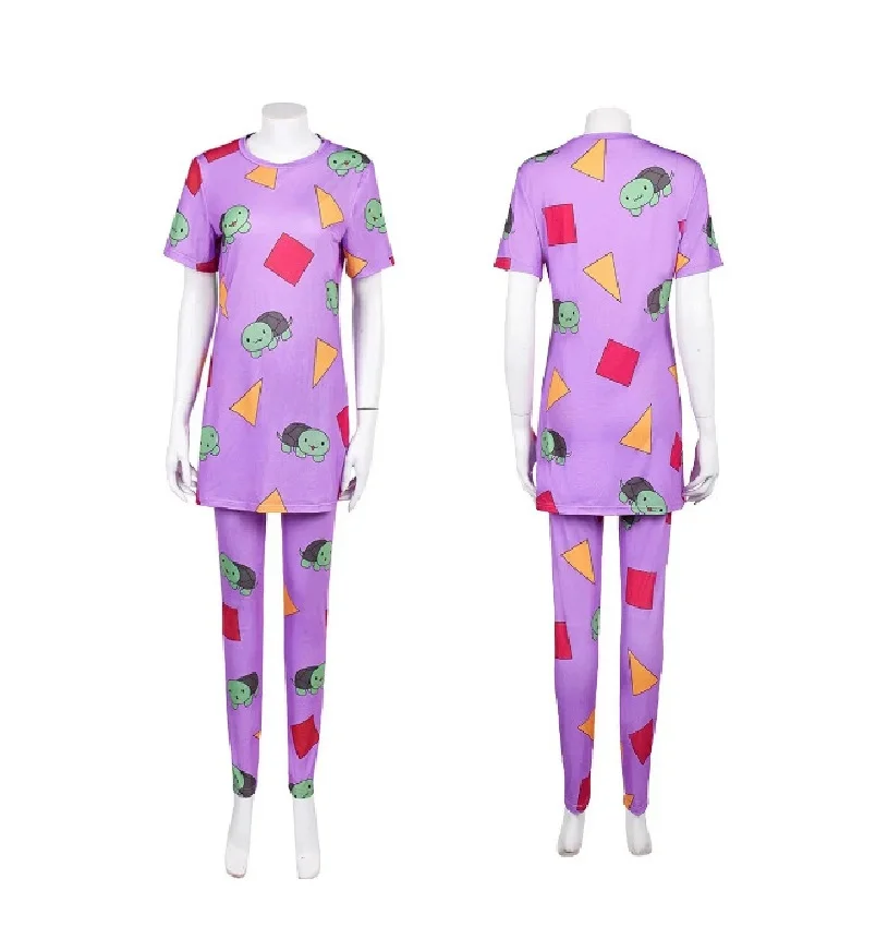 مجموعة البنات K-POP ميرا بيجامة الدب الأرجواني الفاتح أزياء تنكرية لحفلات الكرنفال