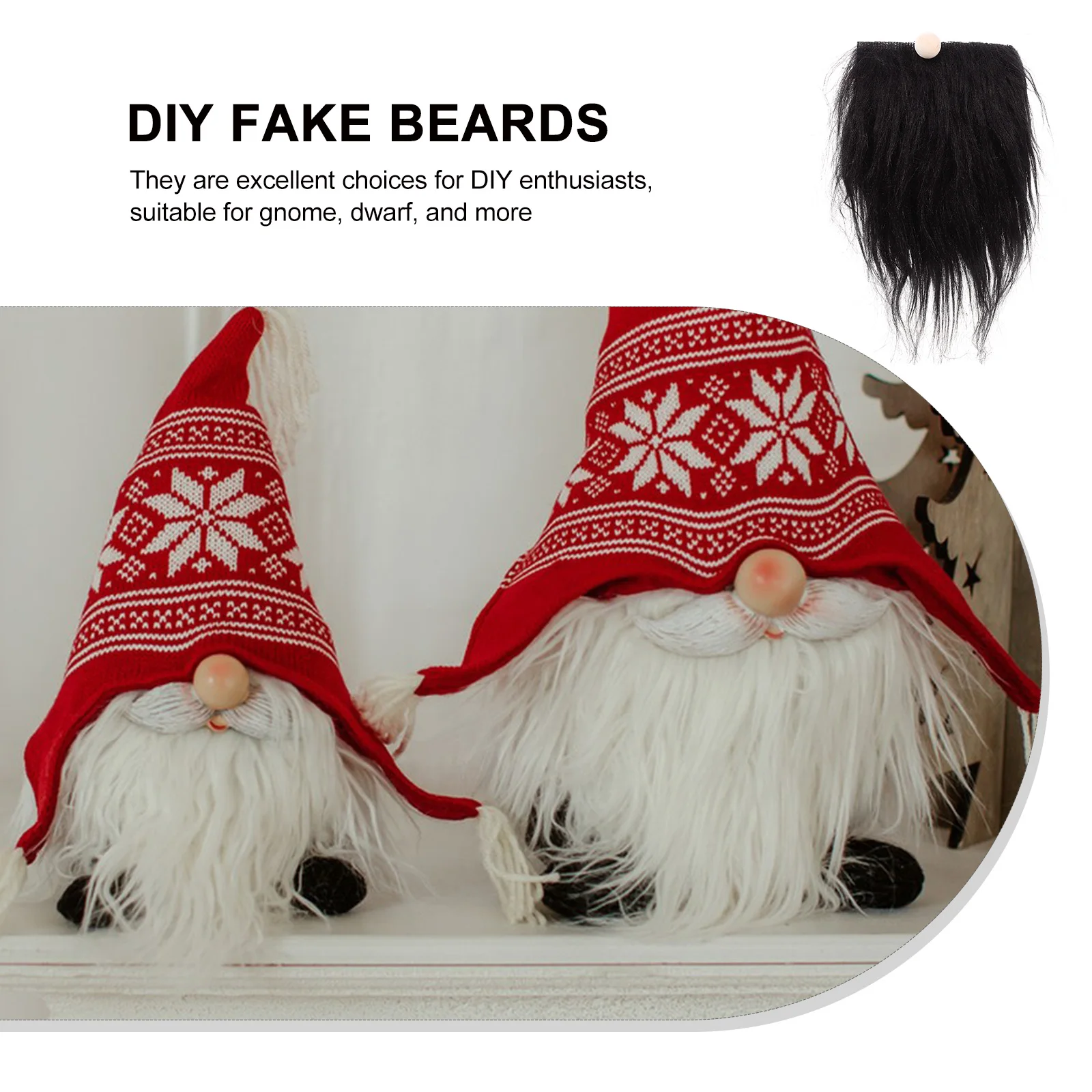 

12 комплектов, набор гномов для бороды, деревянные бусины для изготовления рождественских украшений своими руками, тонкие детали, легкая гладкая отделка