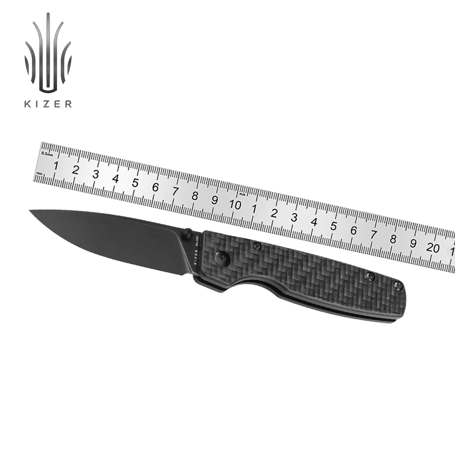 Kizer Mojave Exclusive Knife Folding Original XL V4605M1 Carbon Fiber Handle 154CM Steel Blade Camping Knife