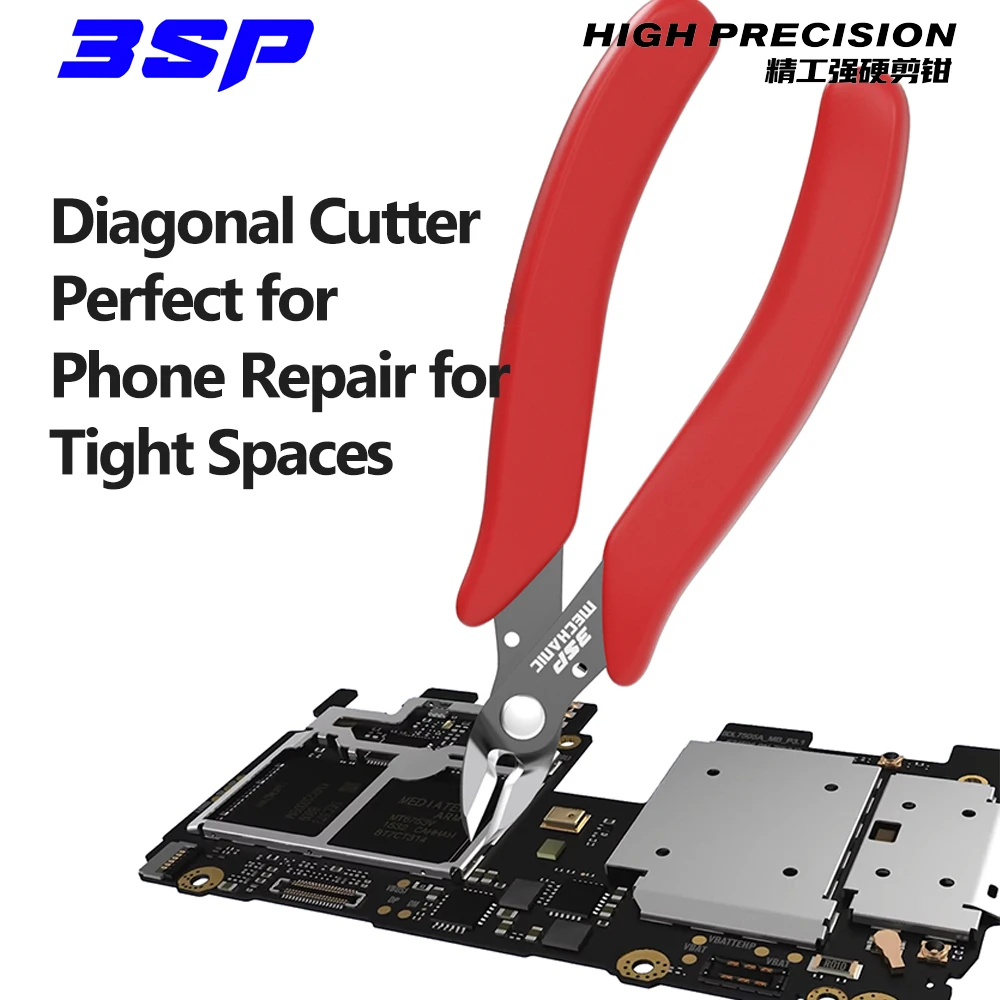 كماشة القطع الدقيقة MECHANIC 3SP - قاطعة قطرية عالية الصلابة لإصلاح الهاتف، والأسلاك النحاسية وقص الدرع البلاستيكي