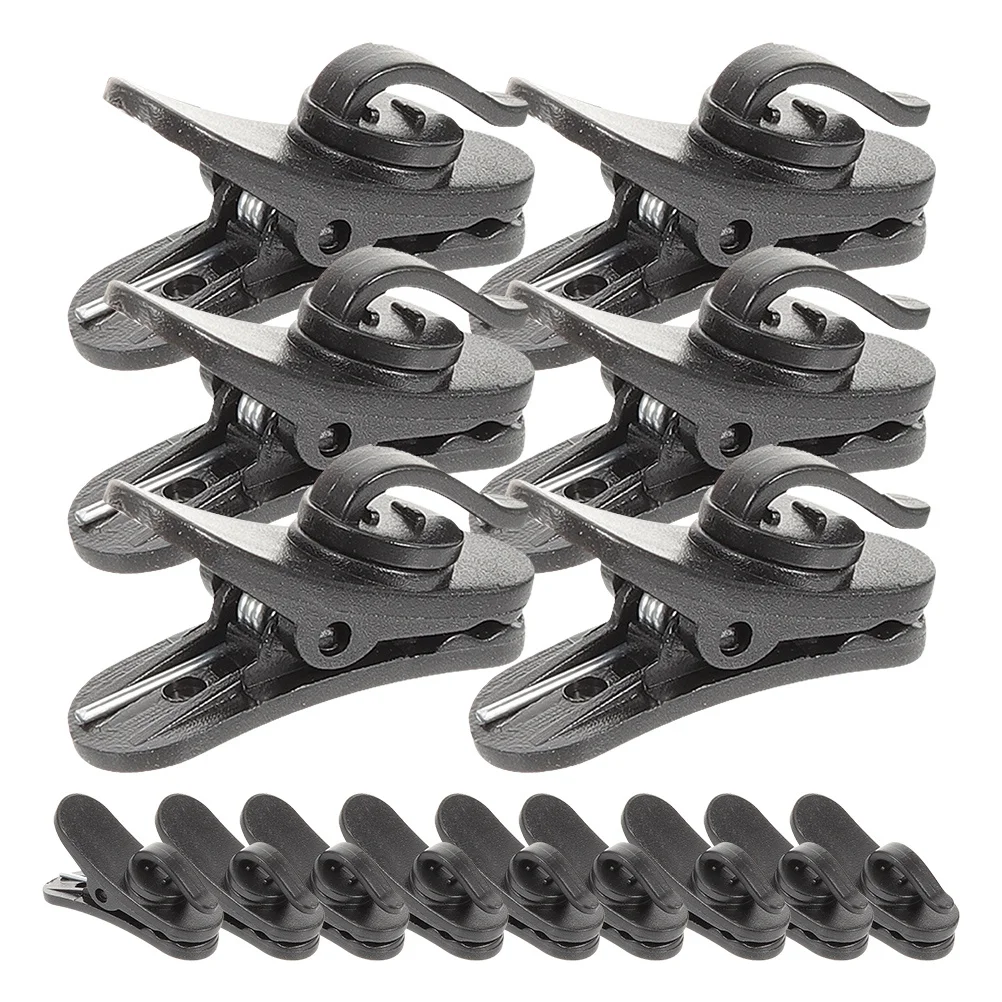 15Pcs Microphone Clips Small Plastic Mic Clip for Earphone Wire Management Collar Clip Cable Holder Microphone Accessories