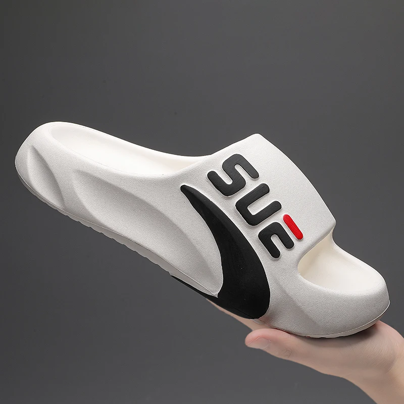 

Fashion Flip Flops Outdoor Summer Seaside Beach Shoes Men Extra-thick Sole Soft Air Cushion Casual Slippers EVA Sandals