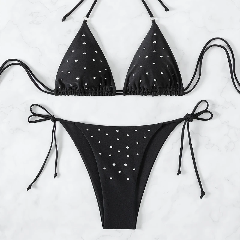 ملابس ضيقة للفتيات الحارة، حزام بيكيني ساخن عبر الحدود الأوروبي والأمريكي، تصميم سباحة مثير لقضاء العطلات على الشاطئ
