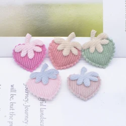 40Pcs 0.99*1.11inch Strawberry Applique for Clothes Hat Sewing Patches DIY Headwear Accessories Decor Arts and Crafts Supplies