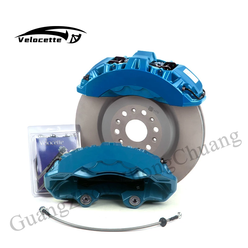 Modified Racing Car Front 6 Big Piston Auto Brake Calipers With 390 Mm Disc 19 Inch For Cadillac XT6 XT5 Audi A5 2018 B9 Rs5