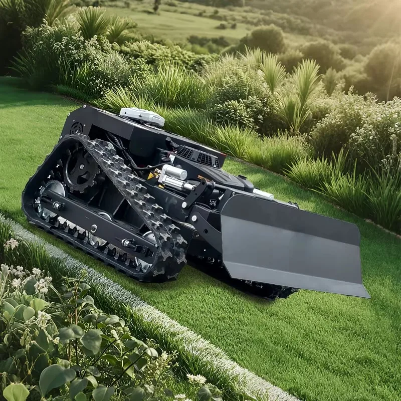 Long Service Life Low Noise Small Farm Tractor with Snow Blower and Lawn Mower 1000mm 1200mm Lawn Mower Remote Control