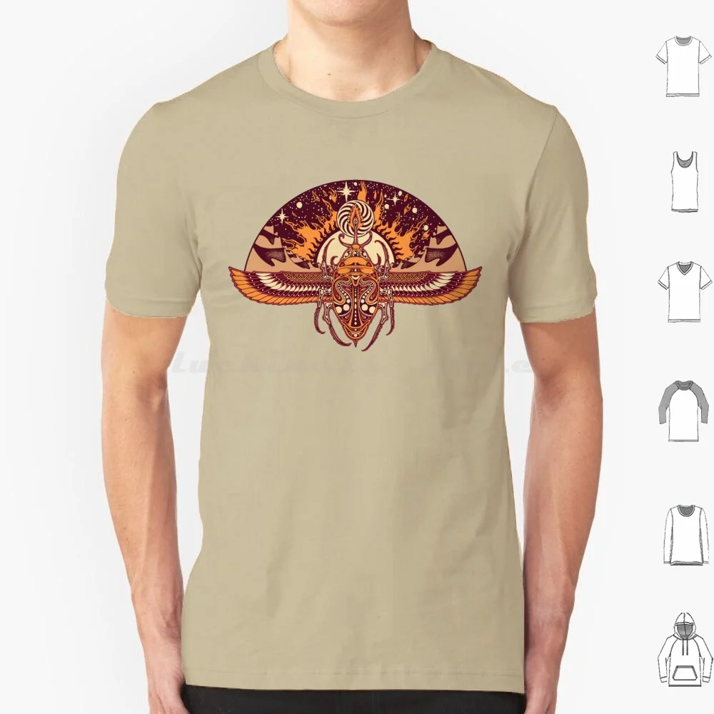 Space Scarab T Shirt Cotton Men Women DIY Print Scarab Beetle All Seeing Eye Eye Third Eye Vision Trip Trippy Mystical Mystic