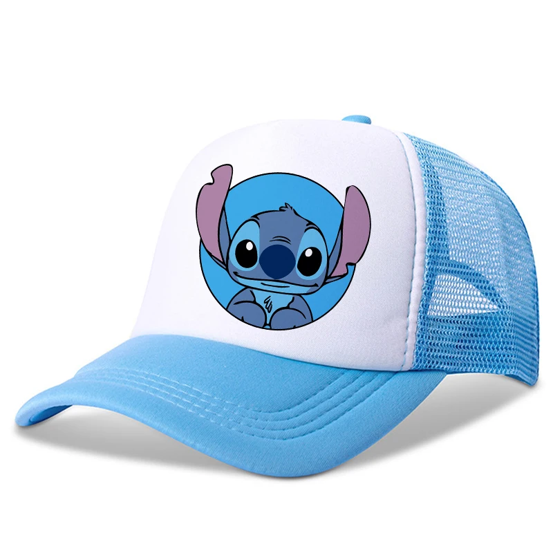 New Stitch Disney Children Baseball Caps Cartoon Casual Hat Kids Outdoor Sports Sun Hat Adjustable Peaked Cap Birthday Gifts