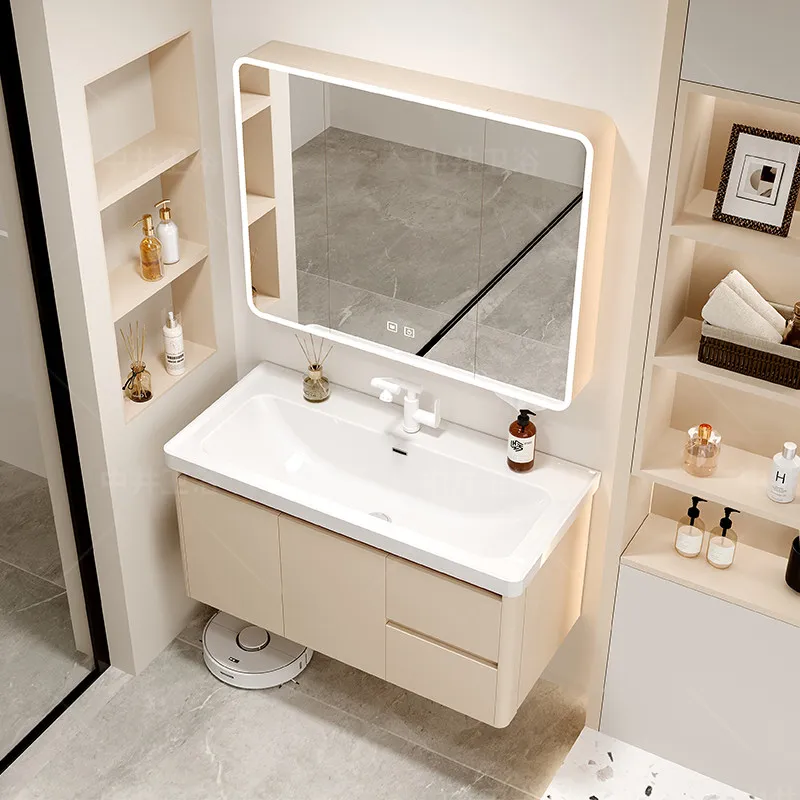 

Modern White Bathroom Cabinet Wooden Vertical Luxury Storage Bathroom Cabinet Drawers Washing Muebles Almacenamiento Furniture