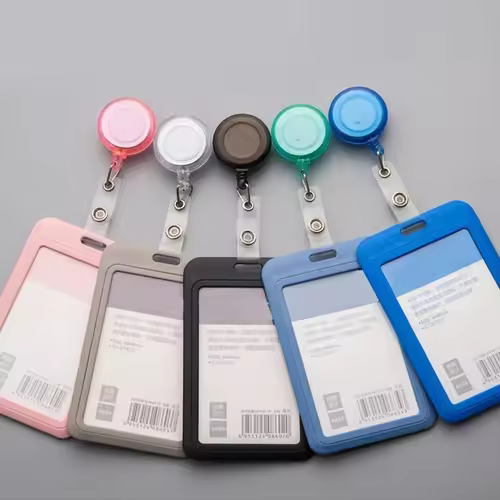 Women Student Credit Card Cover Case Pouch Creative Transparent Retractable Nurse Badge Doctor ID Card Holder Clip Badge - Image 2