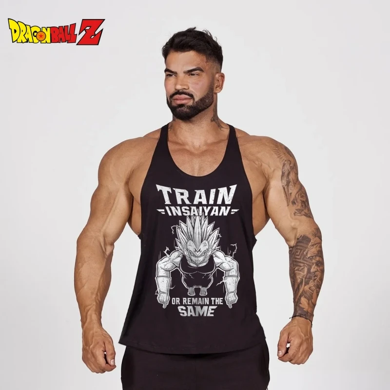 

Men's Stringer Gym Vest, Dragon Ball Z Saiyan Training Tank Top, Quick - Dry Sleeveless Singlets for Fitness Muscle Building