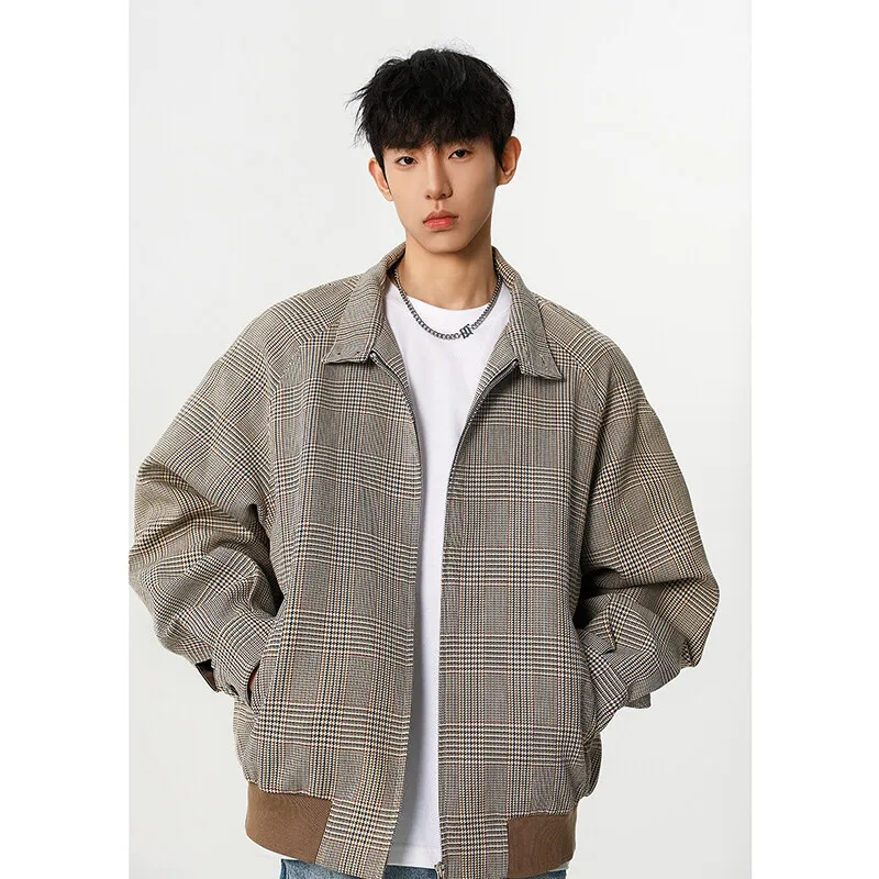 25 spring clothes old money style thousand bird G Harrington casual jacket short wide version of the coat men