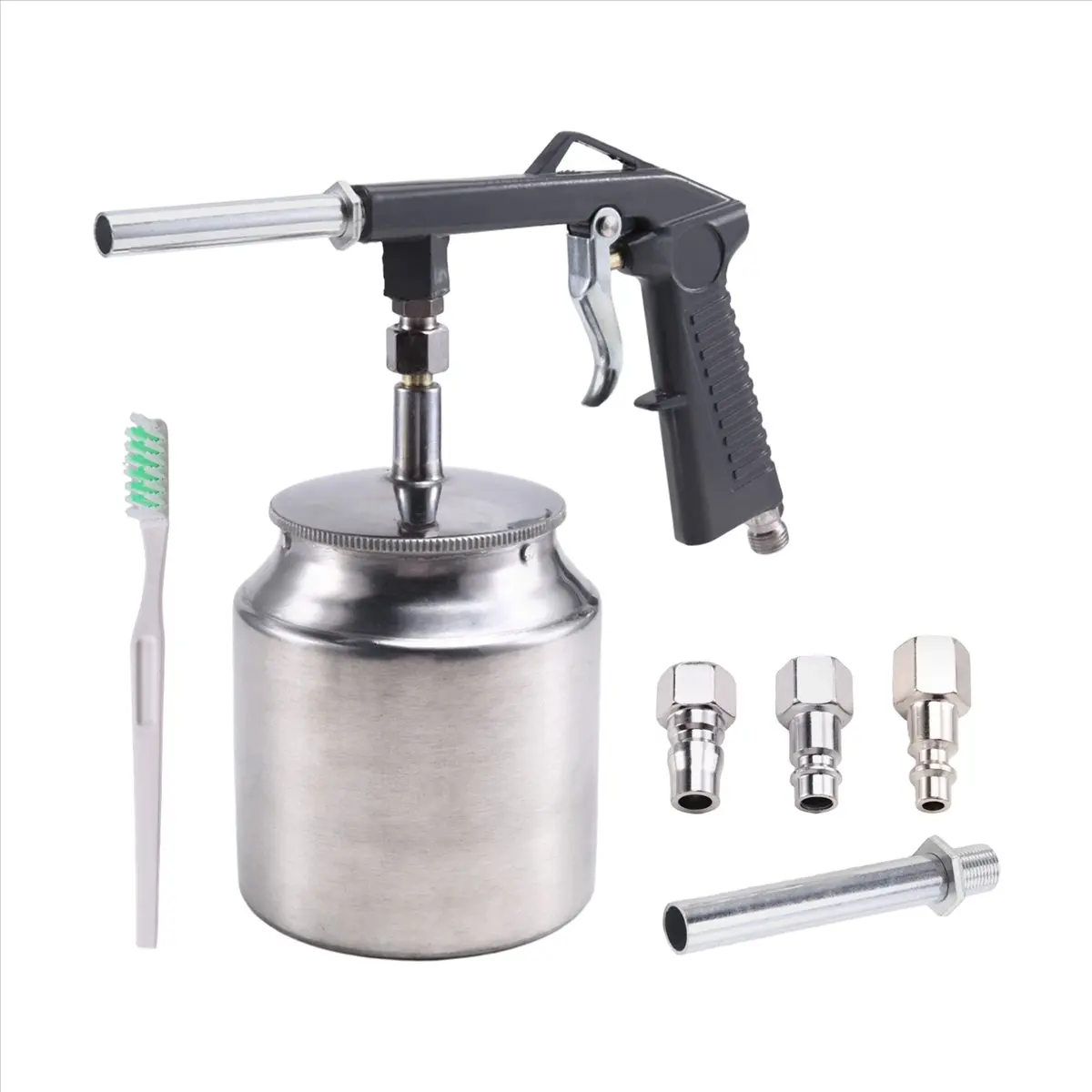 AA14 750ml Sandlasting Tool 1/4inch Pneumatic Portable Sandblasting Sand Blasting Machine for Removing Rust