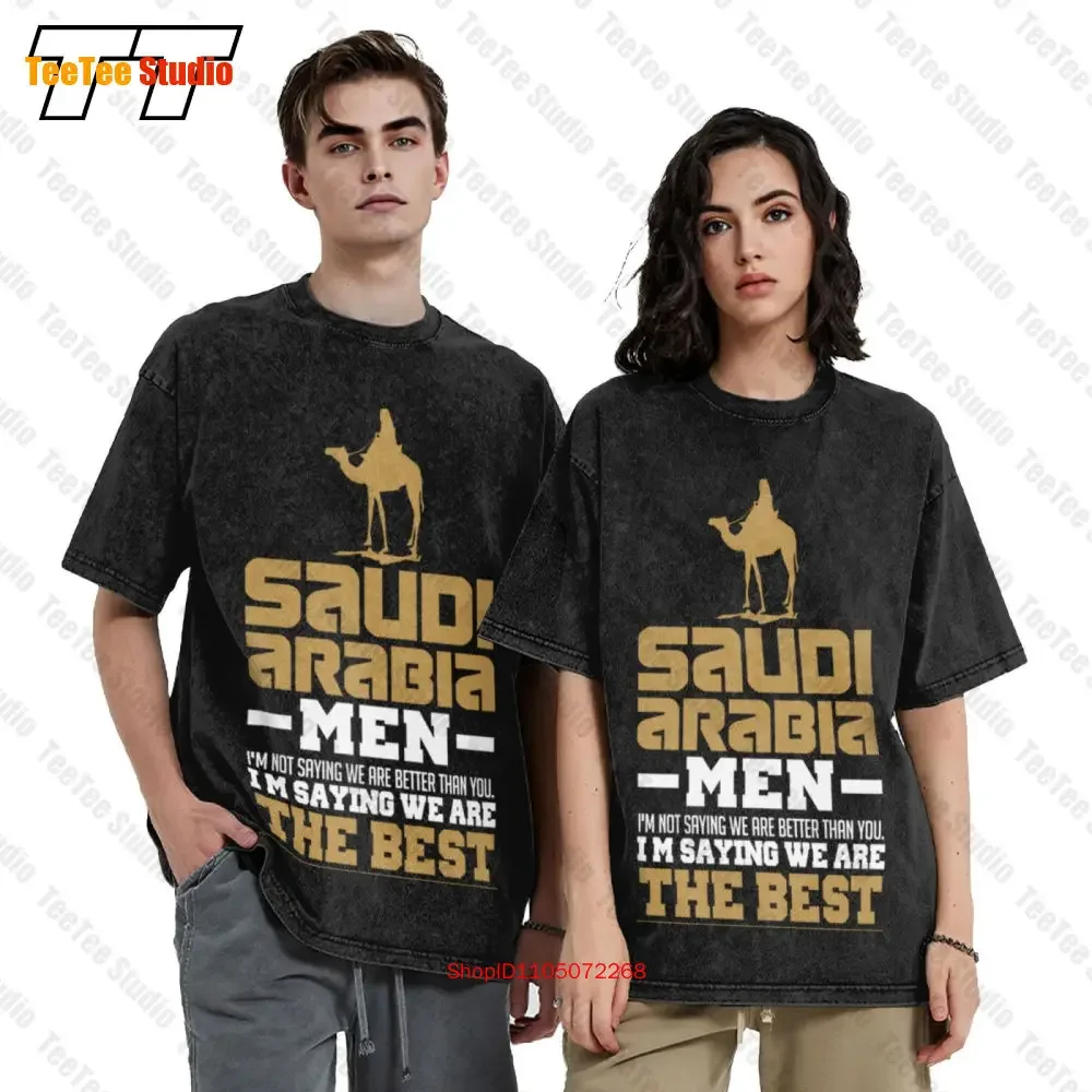 Saudi Arabia Men Im Saying We Are The Best Vintage Oversized T-Shirt RTQ3