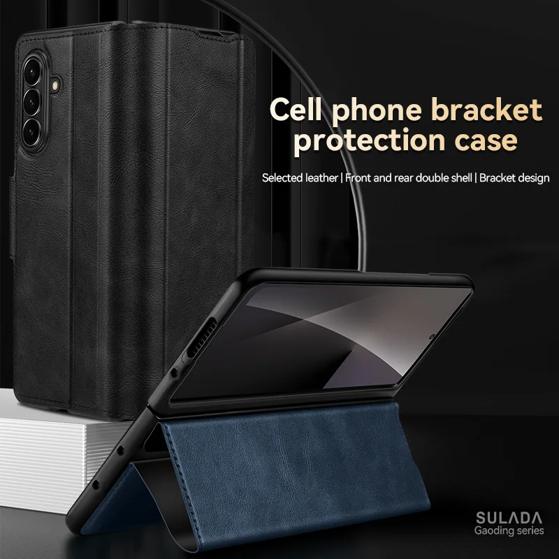 

For Samsung Galaxy Z Fold 7 6 5 phone case For Z Fold 7 Z Fold 6 leather all inclusive shock-absorbing protective cover