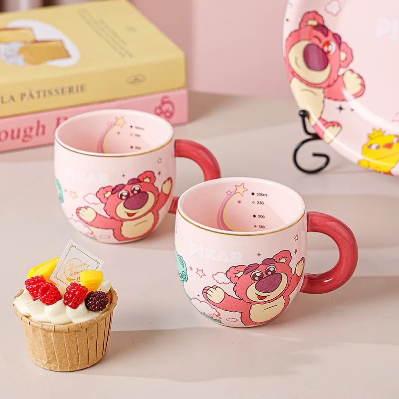 Cute Winnie The Pooh Ceramic Mug Lotso Home Office Coffee Cups Cartoon Stitch High-quality Couple Water Cup Breakfast Milk Mugs - view 3