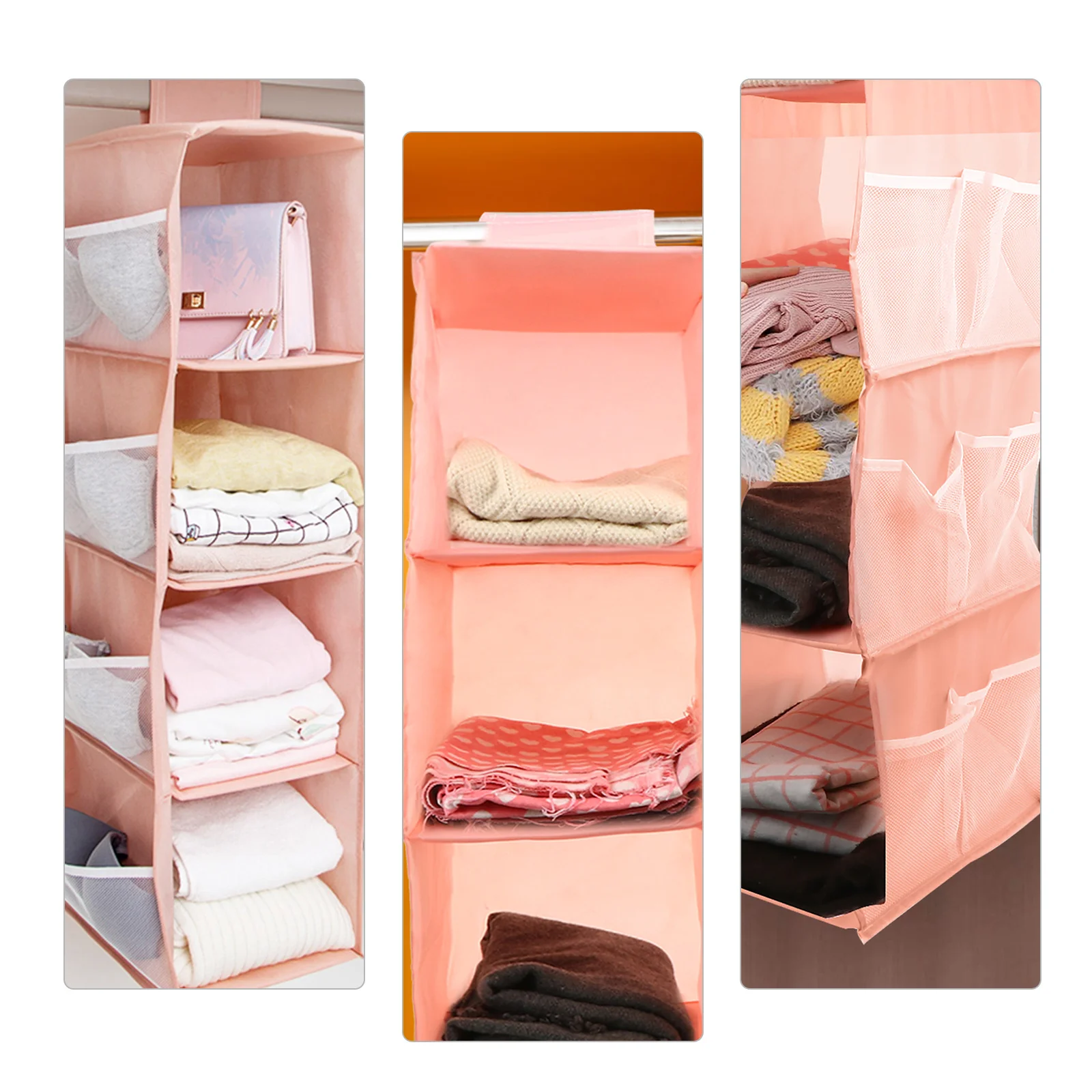 

Multifunctional Storage Bag Thickened Foldable Clothes Organizer Hanging Dust Proof Oxford Cloth Travel Home Use Large Capacity