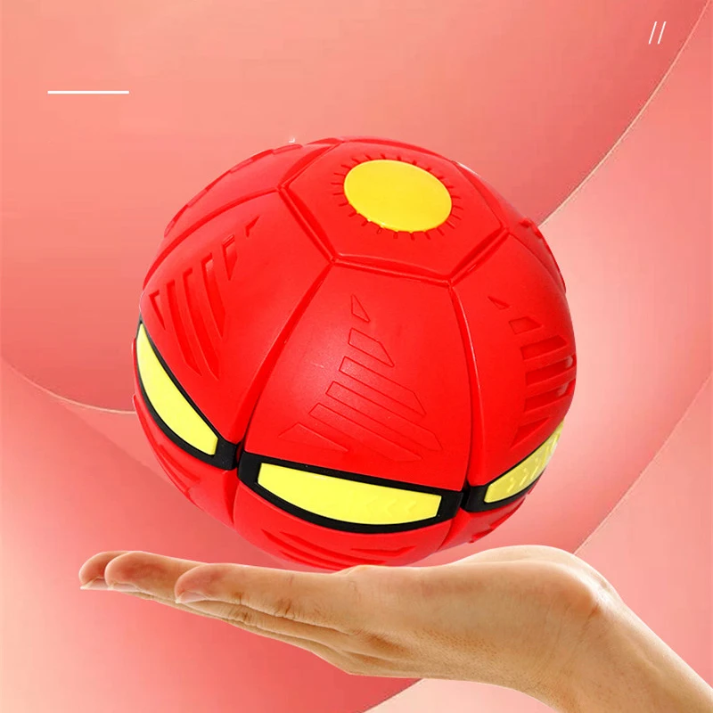 Flying Saucer Ball Magic Deformation Bouncing Ball, Decompression Toy Outdoor Fun Gift Parent-child Interactive