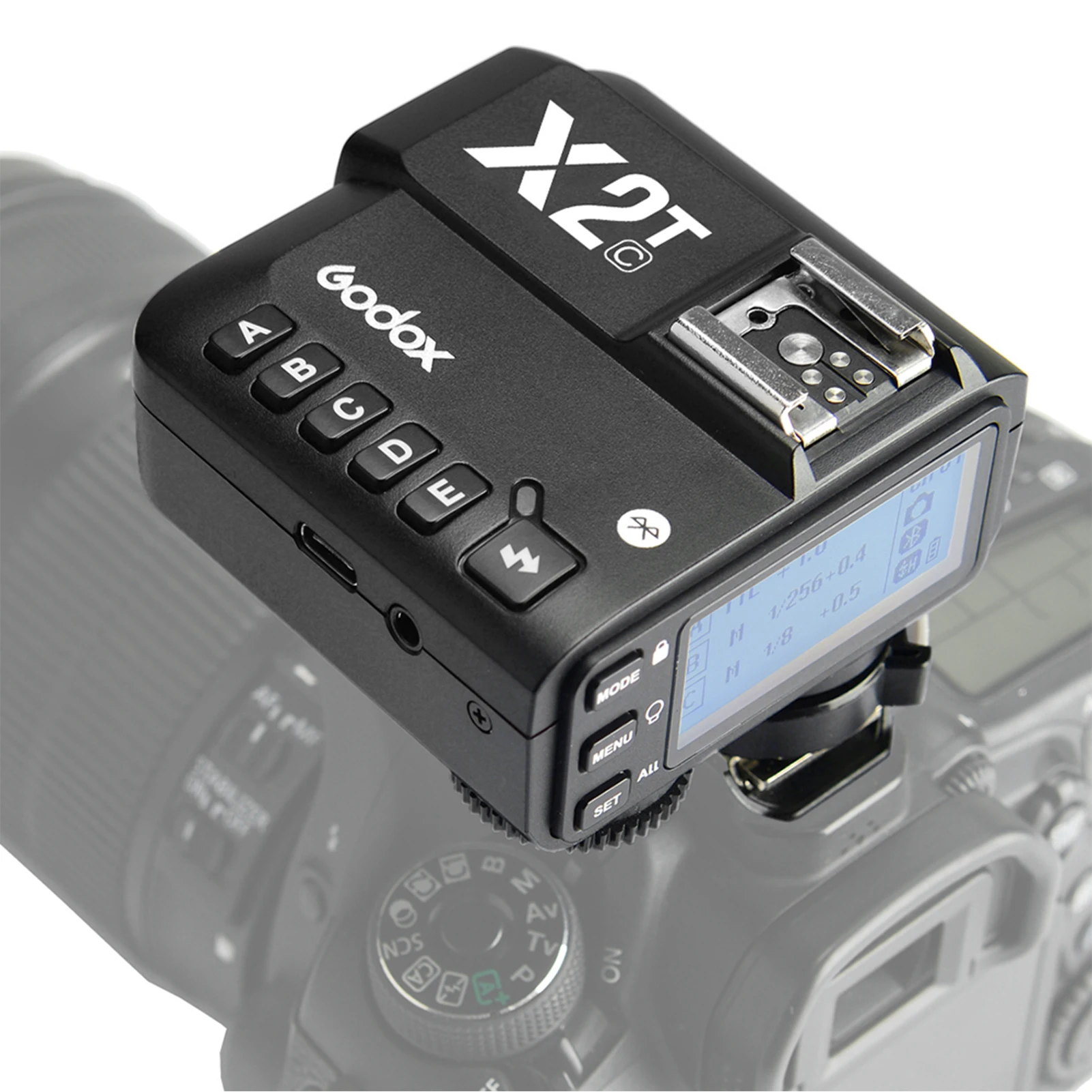 【جديد】جودوكس X2T-C E-TTL II 1/8000s HSS جهاز إرسال فلاش لاسلكي لنيكون سوني كانون فوجي أوليمبوس GodoxV1 TT685C TT350C