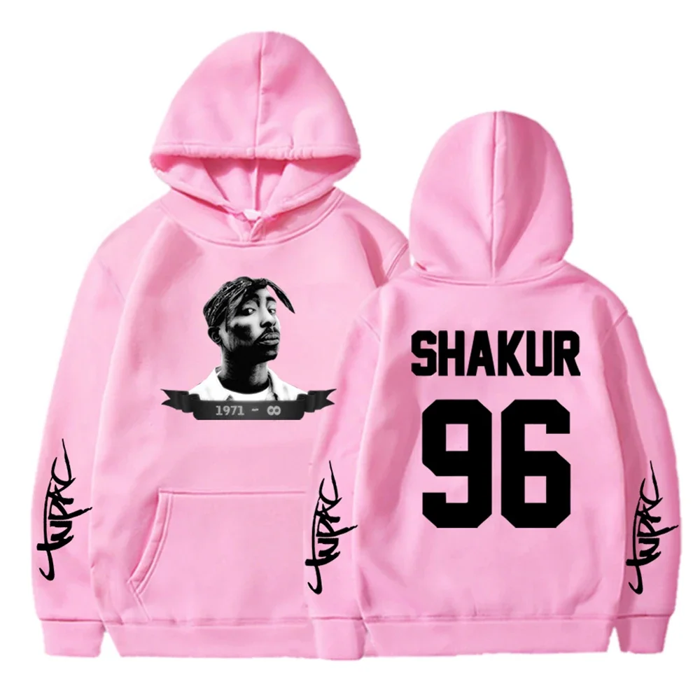 2Pac Hoodie Hip Hop Pullover Hip Hop Hoodie Women\'s Tops Men\'s Jacket Rap Long Sleeve Men\'s Rap Pattern New Hoodie