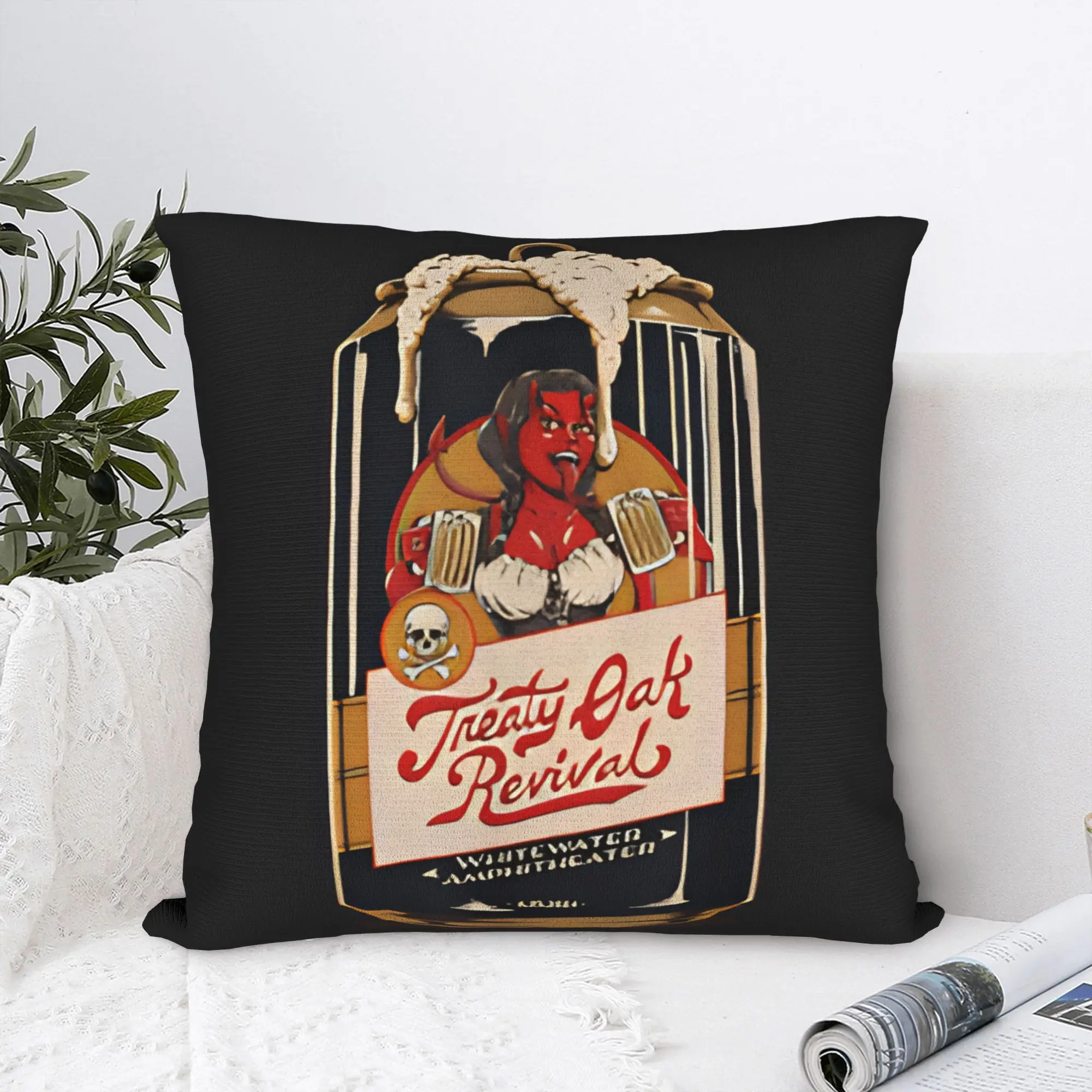 Pillow Case Country Music Band Treaty Oak Revival Custom  Pillow Cover For Couch Sofa Bedroom Cute Funny Pillowcases