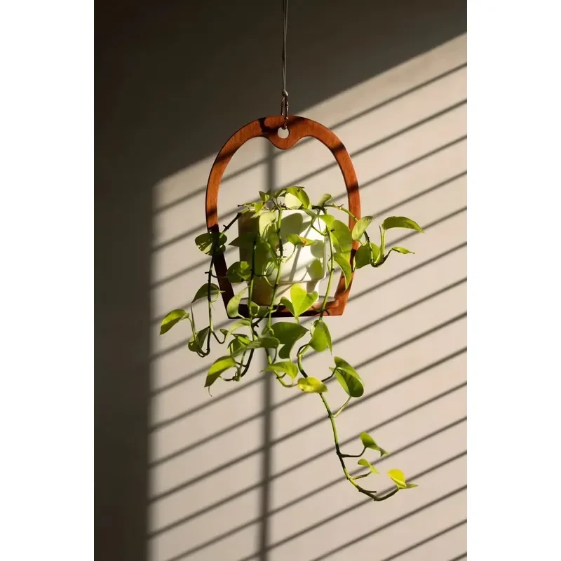for Luxury Stainless Steel Foldable Painted Wall Hanging Planter Metal Triple Plant Pot Holder Indoor