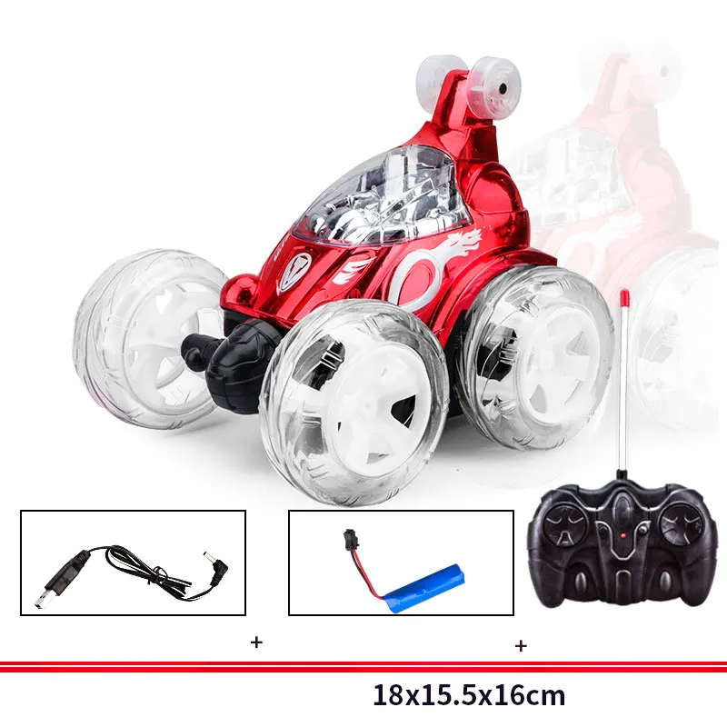 Carro de controle remoto Graffiti Stunt Tipper RC Carros Veículo Electroinc com música leve 360 °   Brinquedo Rolling Dancing 2.4Ghz para presente infantil