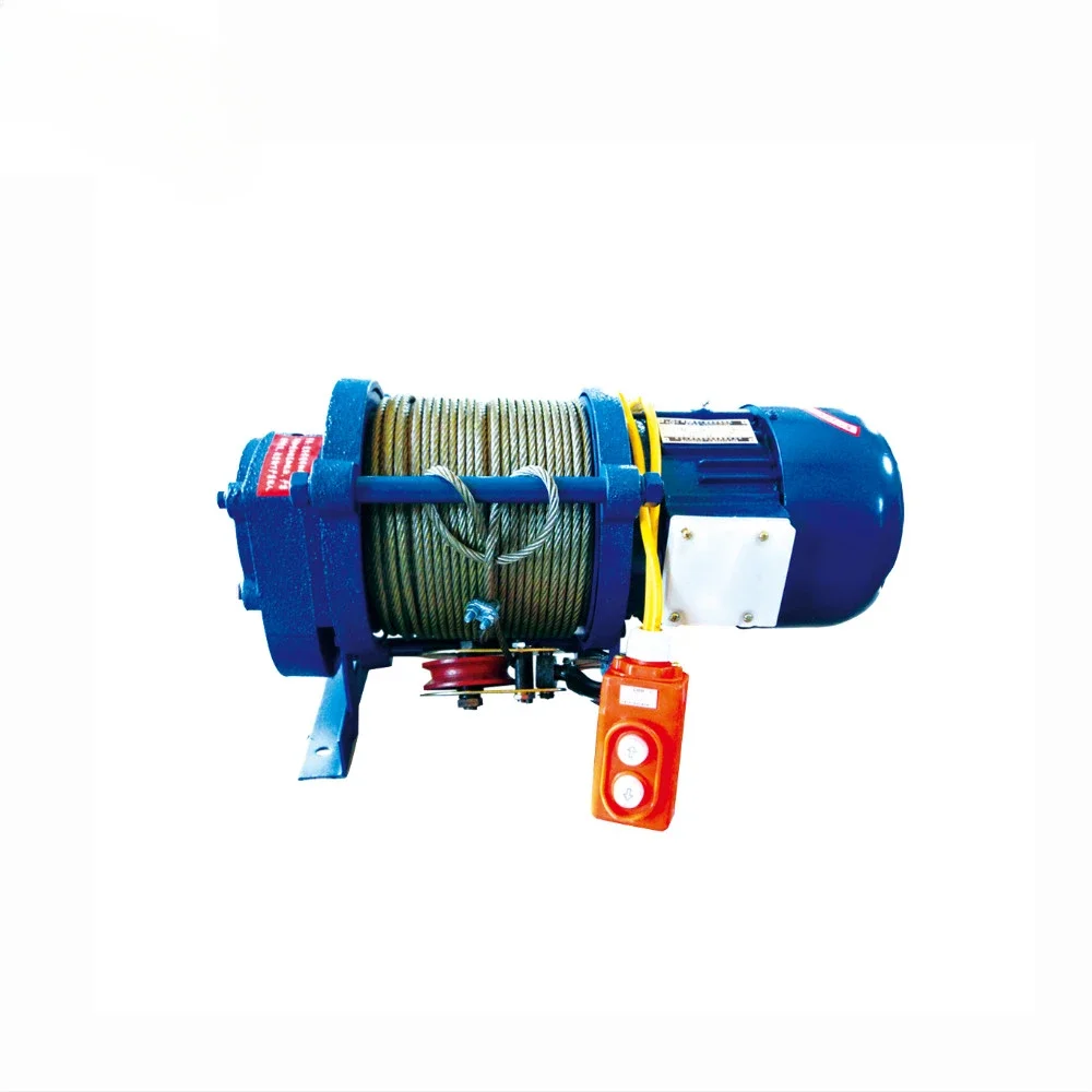 Electric hoist winch 220V wire rope   2000kg