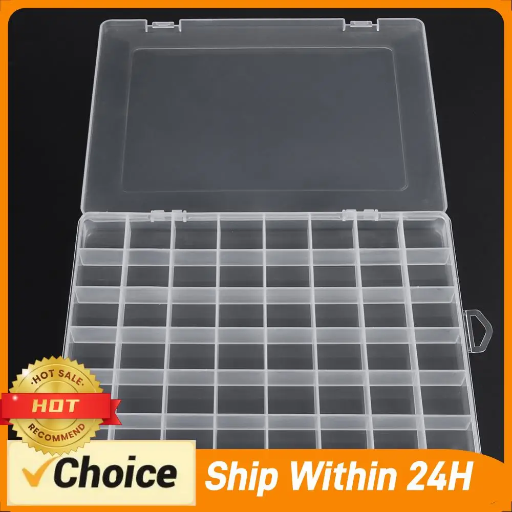 

Кейс для хранения с 48 отделениями, прозрачный, для рыболовных приманок, крючков, блесен, снастей, для аксессуаров для рыбалки на открытом воздухе