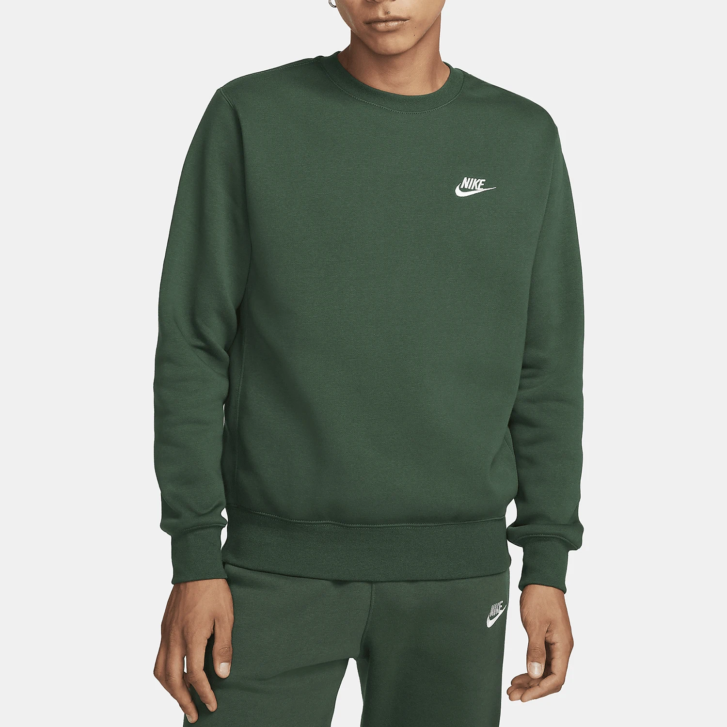 

Nike Official Genuine 2024 Winter Men's Fashion Fleece-Lined Warm Sports Sweatshirt BV2663-323