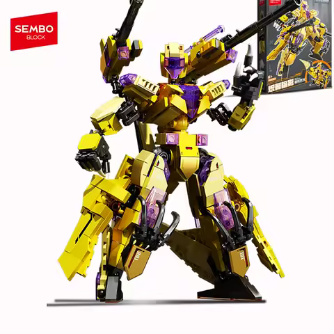SEMBO BLOCK Action Figures Assembly Building Blocks Transform Mech Model Bricks Ornament Kids idea Toys for Boys Halloween Gifts