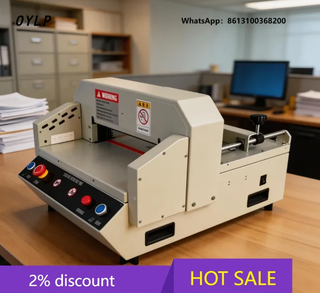 OYLP Stand Programmable Guillotine Trimmer Thick Paper Cutting Machine Commercial 330mm Paper Cutter