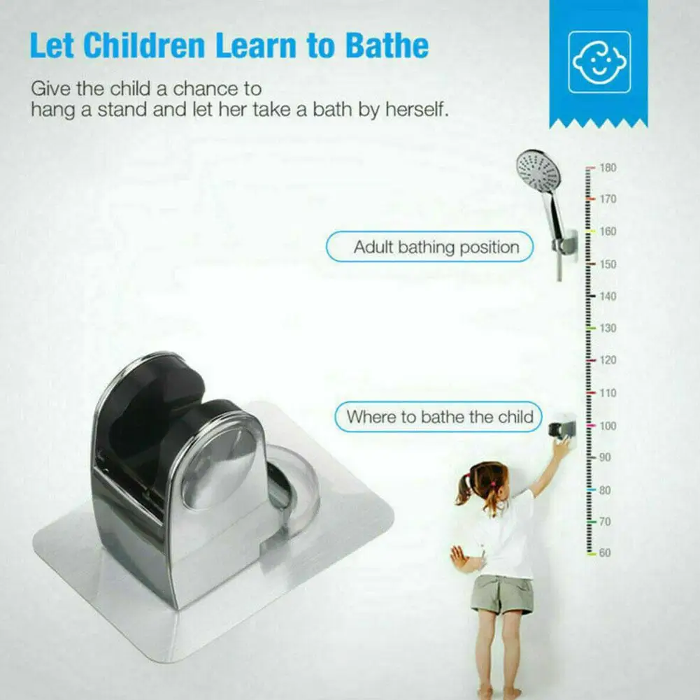 دش حامل الرأس قابل للتعديل ذاتية اللصق دش قوس لمعظم معيار دش الذراع المنزل الحمام دش اكسسوارات O5I1 #5