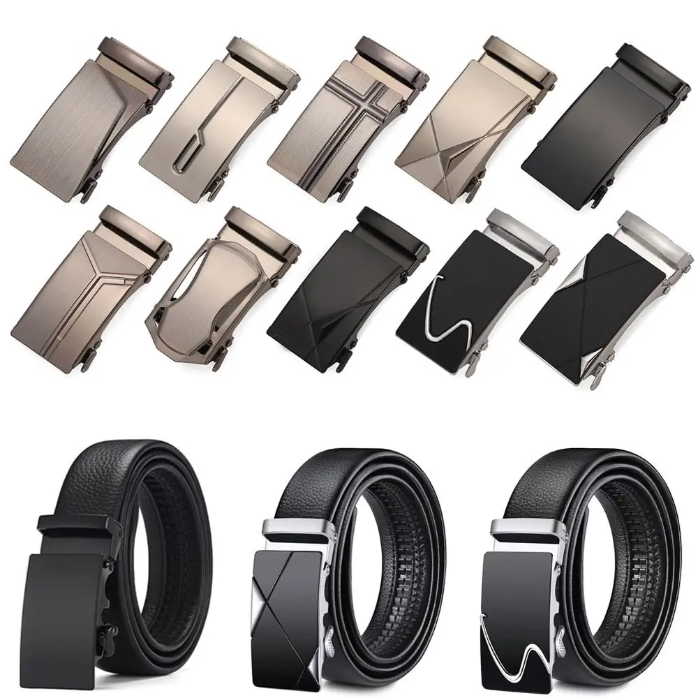 Fashion Adjustable Belt Replacement Buckle DIY Iron Automatic Buckle Men's Belt Head Men