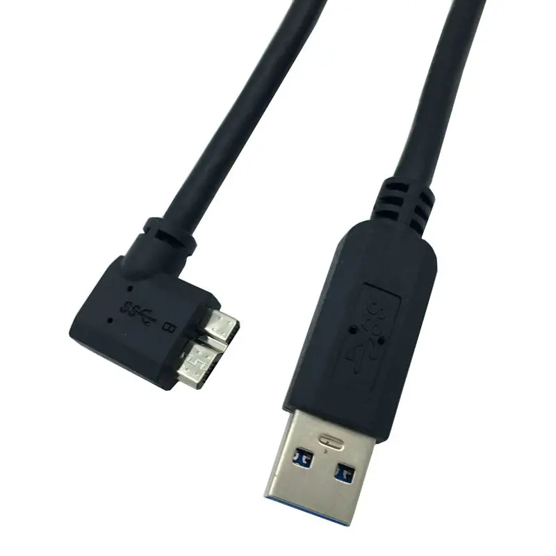 USB 3.0 AM To Micro BM 90 Degree Elbow Right Portable Storage Device Digital Camera Cable Data Cable