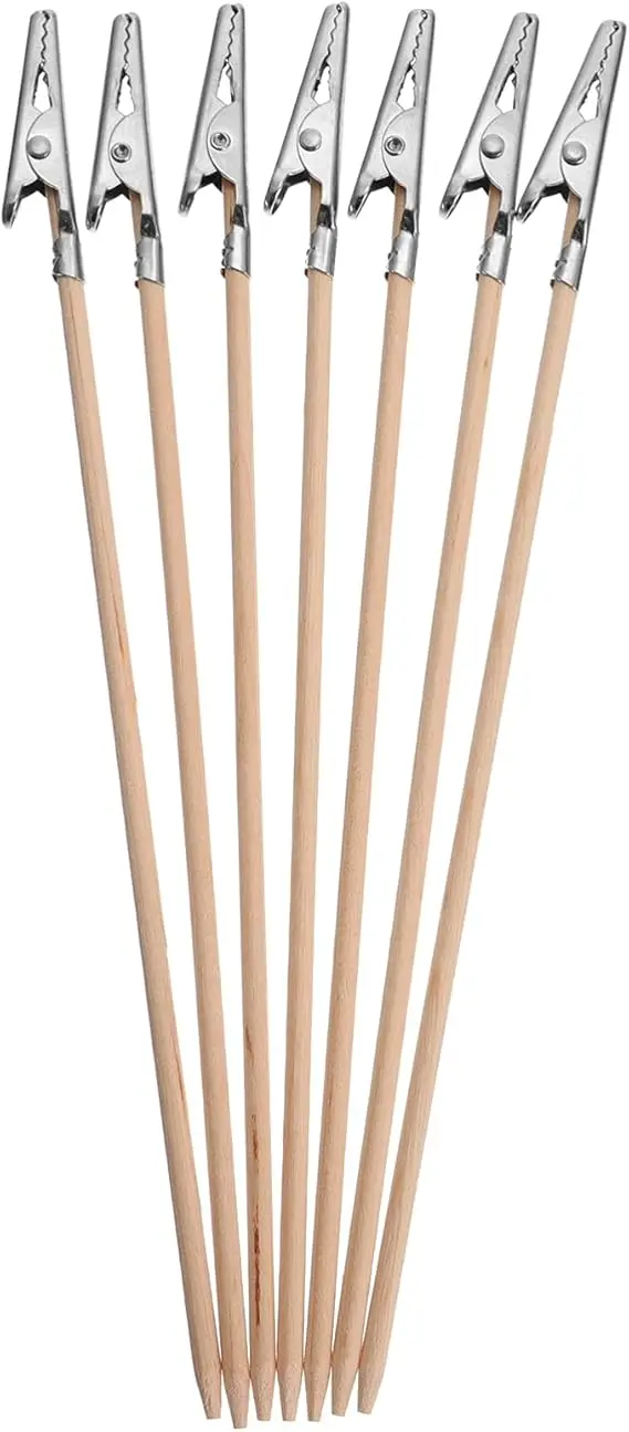 20Pcs Wood And Metal Painting Stand Alligator Clip Stick Modeling Tool for Airbrush Model Part