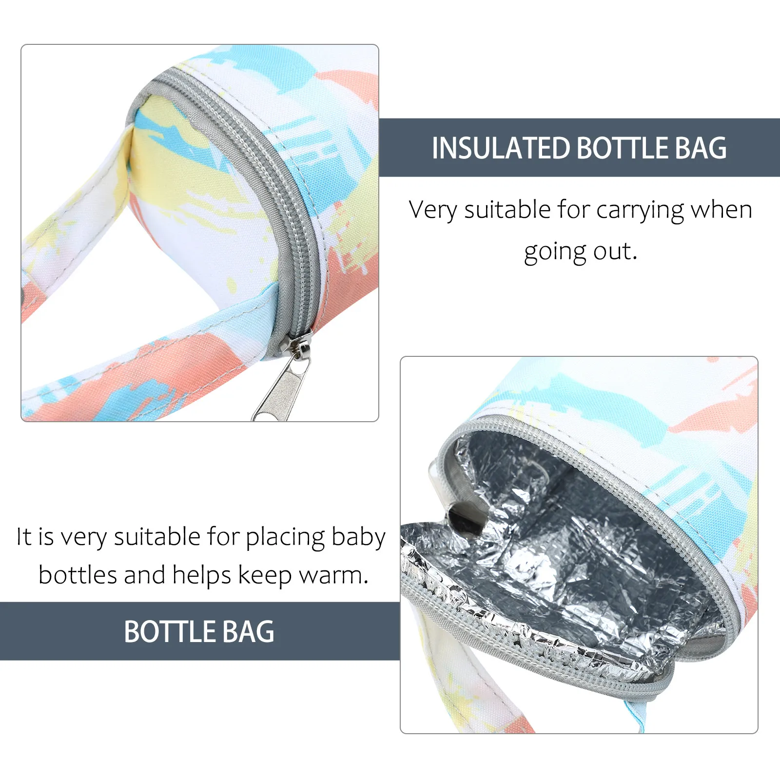

Термосумка для детских бутылочек с охлаждающим отделением для сохранения тепла, подходит для использования в детском саду, путешествий, на природе, сумка-холодильник для грудного молока