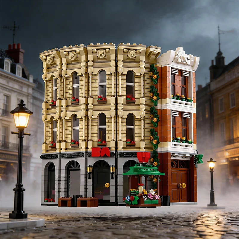 ชุดตัวต่อโมดูลาร์แบบปรับแต่งได้ 2638 ชิ้น ชุดวิศวกรรมเมือง ของเล่นเด็ก ชุดประกอบโมเดลเทคโนโลยี DIY ของขวัญวันหยุดสำหรับเด็กผู้ชาย