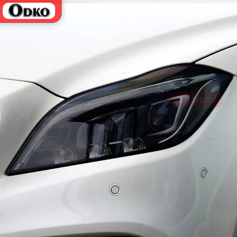 

Car Headlight Protective Film Smoked Black TPU Film Sticker For Mercedes Benz W177 W176 W205 W206 C117 C118 X156 C253 W213 W218
