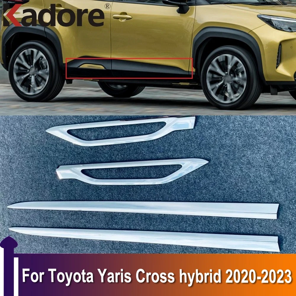 

Для Toyota Yaris Cross hybrid 2020 2021 2022 2023 хром, боковая дверь, оболочка, отделка, Стайлинг, внешние аксессуары