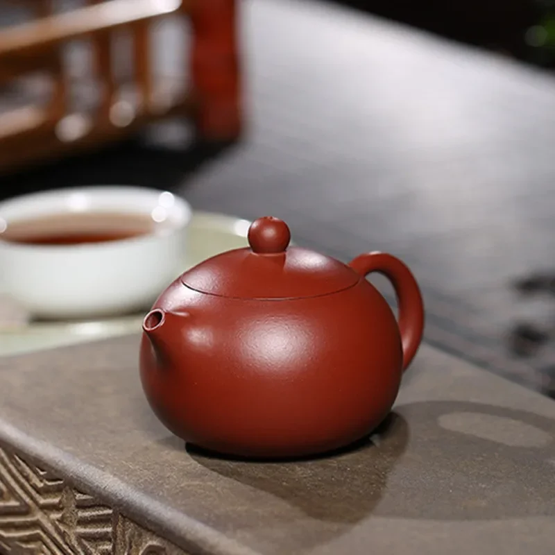 90ml Yixing Purple Clay Teapots Authentic Dahongpao Xishi Tea Pot Ball Hole Filter Kettle Handmade Boutique Zisha Tea Set