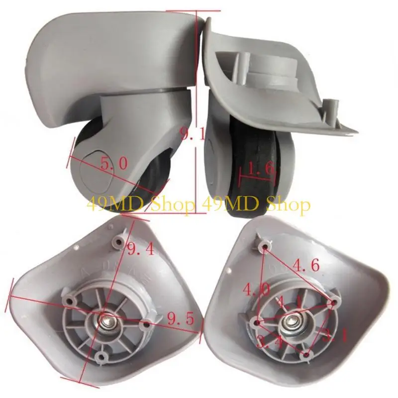 49MD 1 pair Replacement Luggage Repair Accessories for Travel Suitcases Wheel