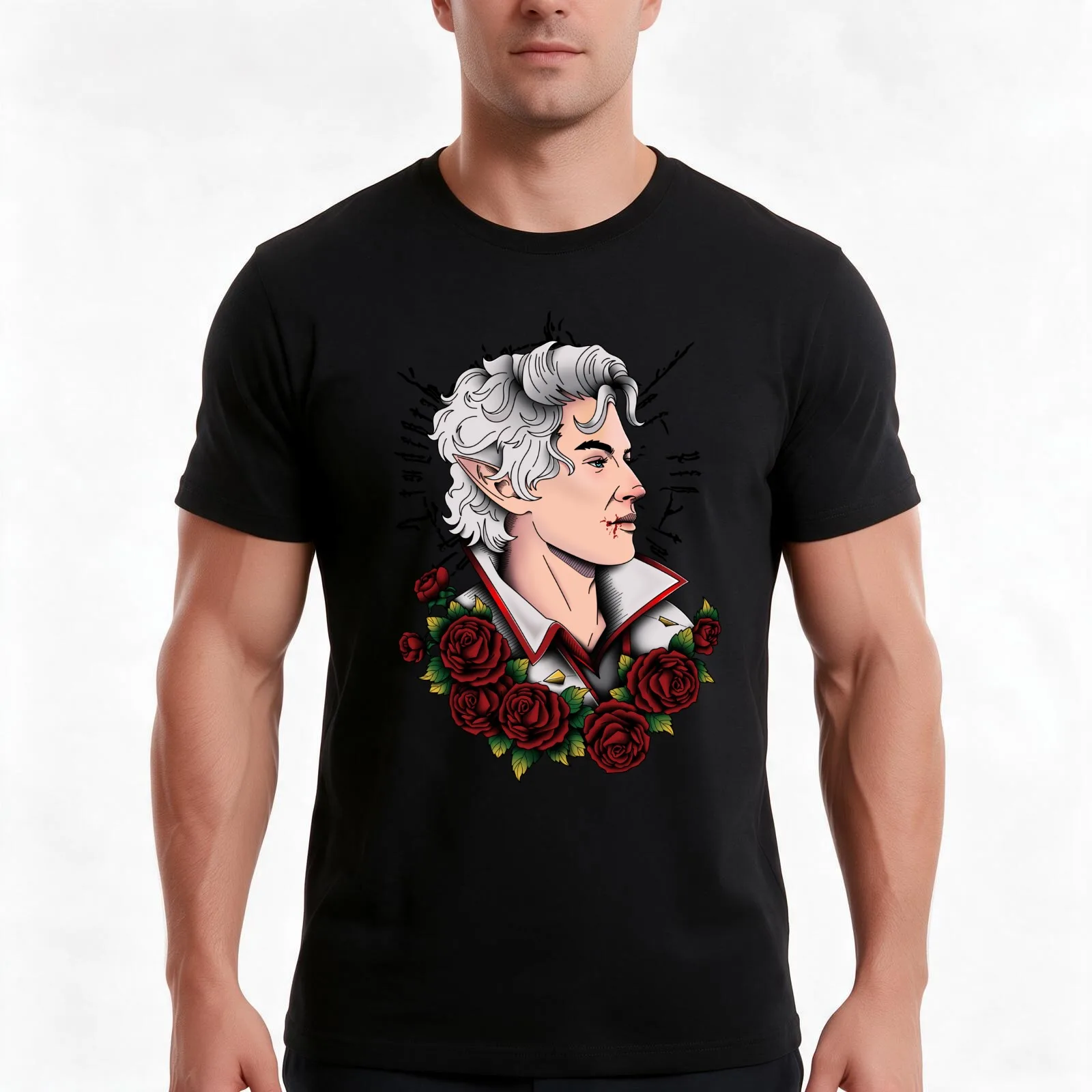 The Pale Elf T-Shirt Summer Casual Cotton Tee Oversized Streetwear Tops Vintage Graphic Print Loose Fit Short Sleeve