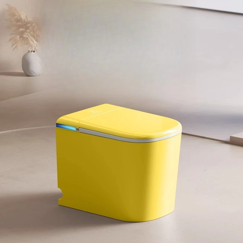 

Dopamine color smart toilet integrated automatic flip small size 55CM small apartment bathroom toilet